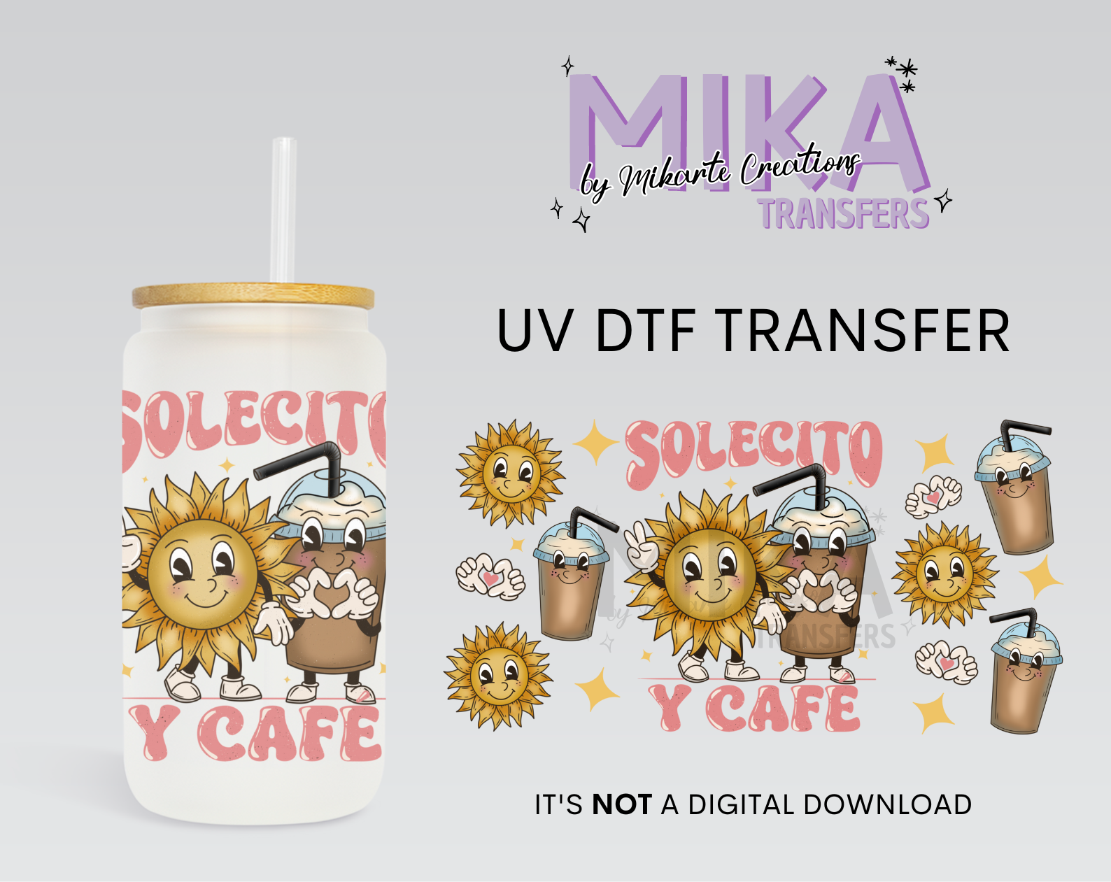 Solecito y Café | UV DTF Wrap