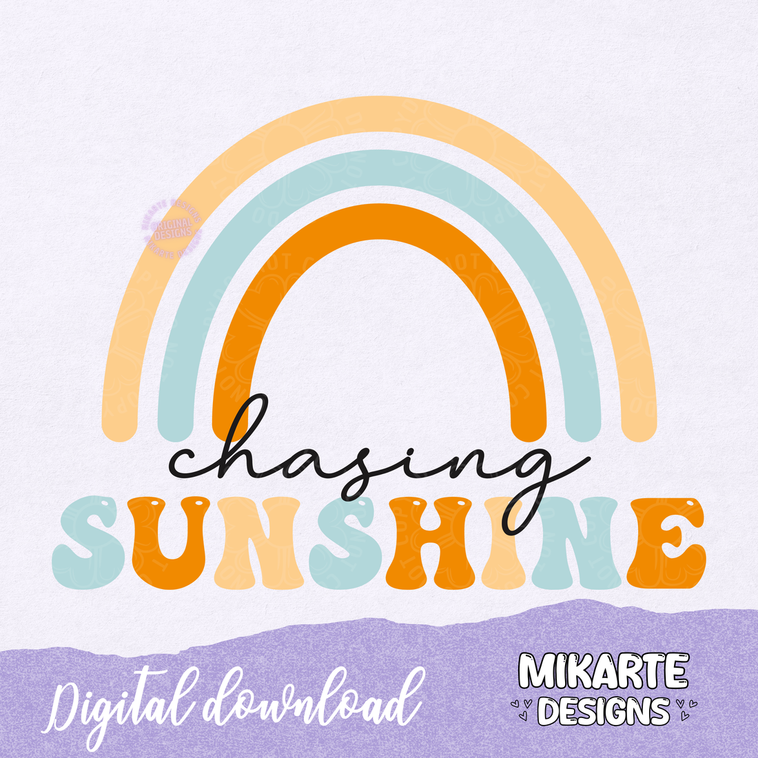 Chasing Sunshine | PNG Digital Design