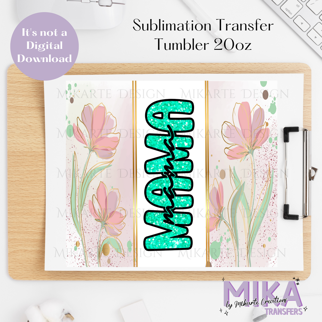 Mama | Tumbler Sublimation Transfer