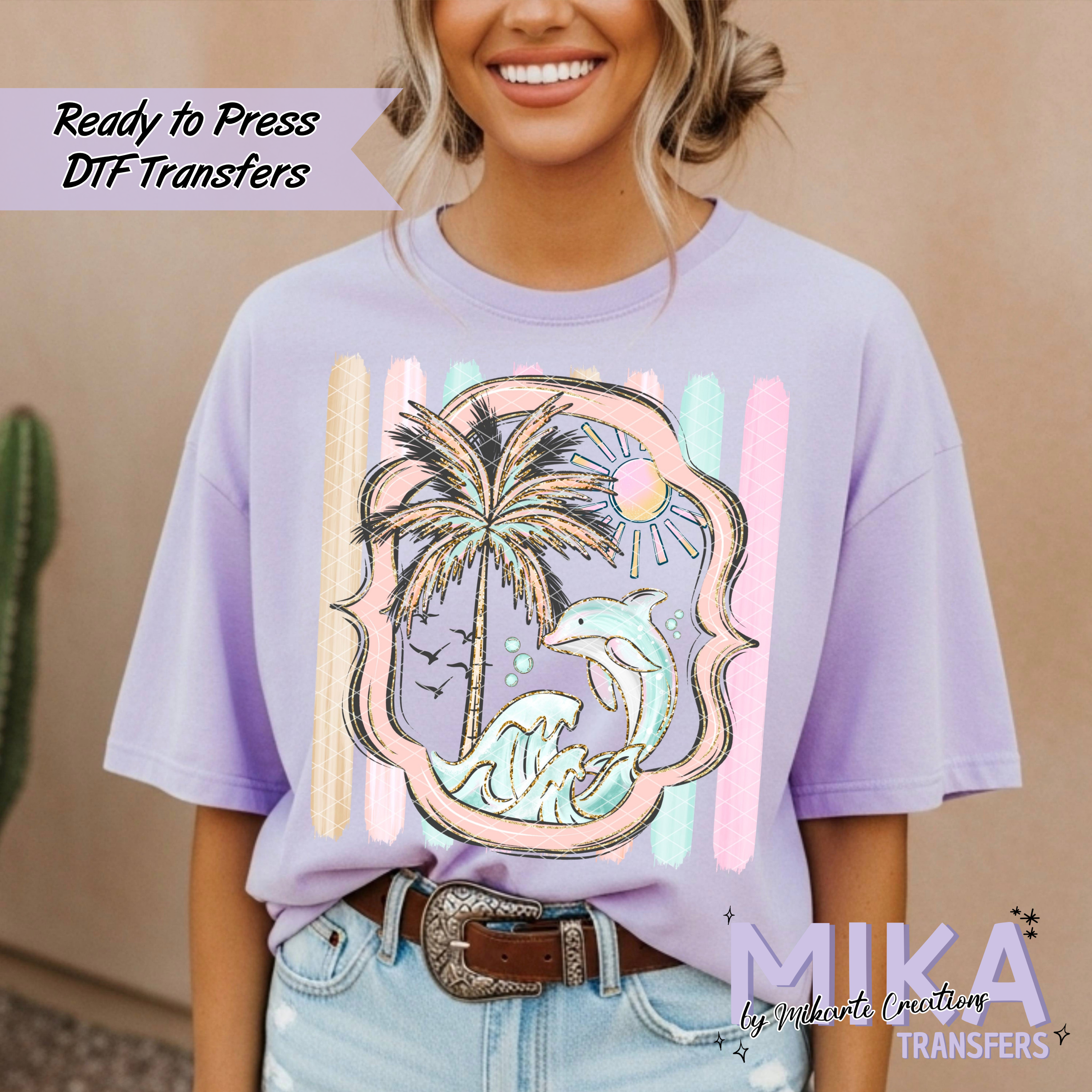 Dolphin Frame | DTF transfers