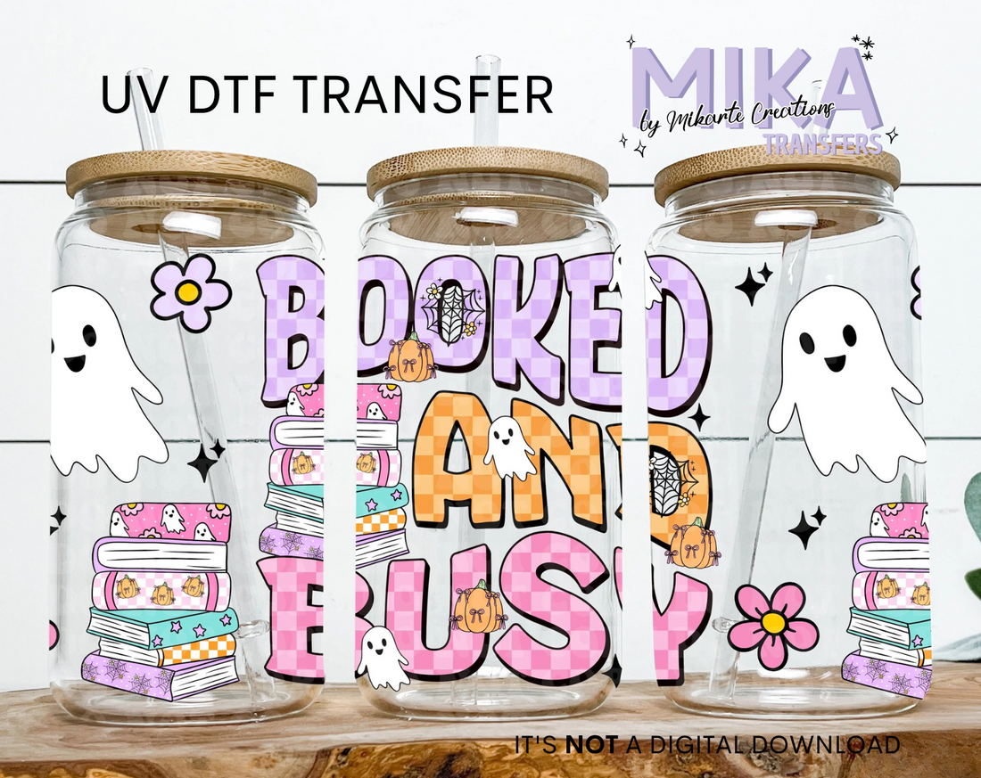 Spooky Booked and Busy | UV DTF