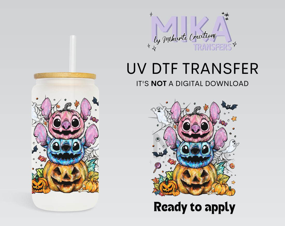 Pumpkin Alien | UV DTF Decal