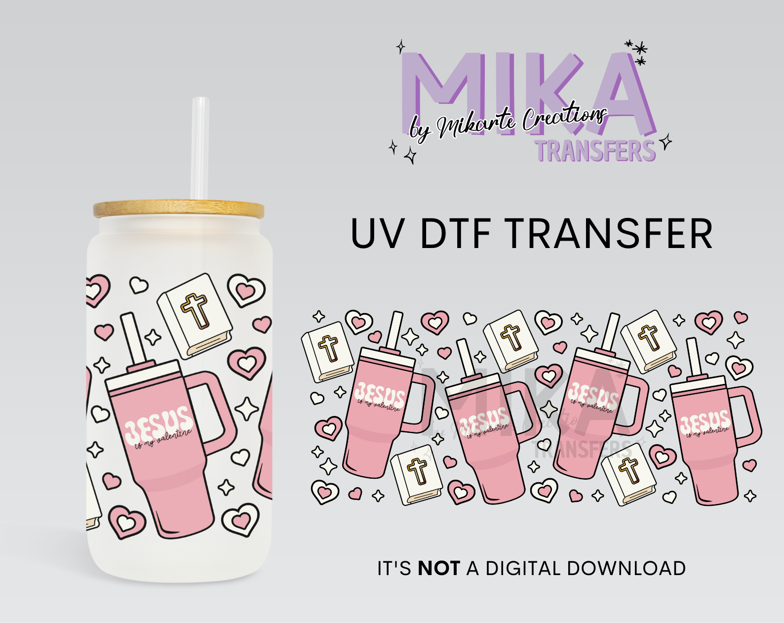 Jesus cup | UV DTF Wrap