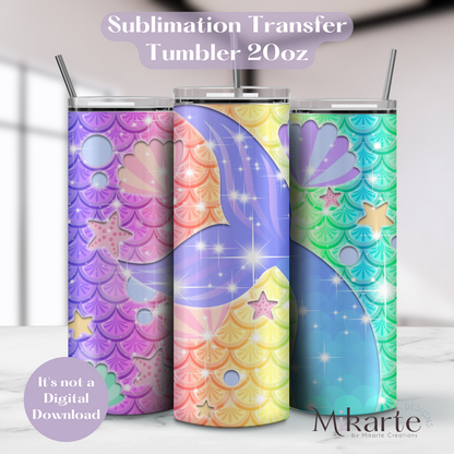 Mermaid - Tumbler Sublimation Transfer