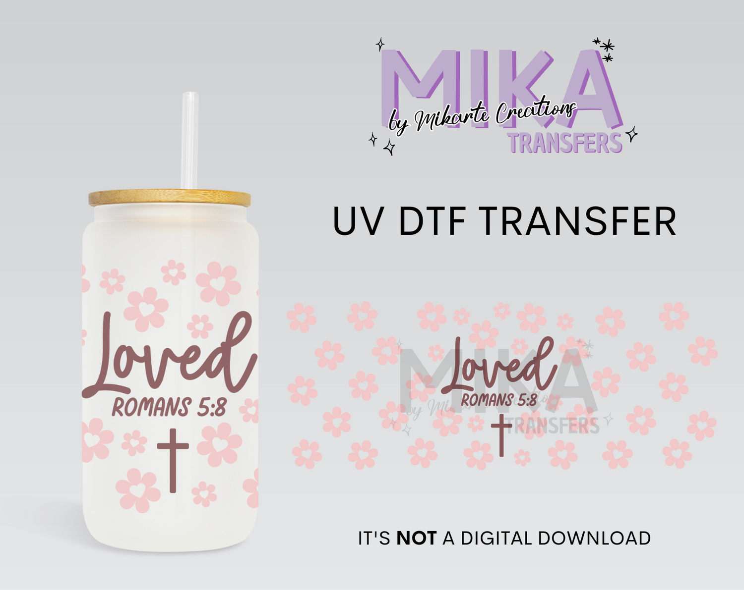 Romans 5:8 | UV DTF Wrap