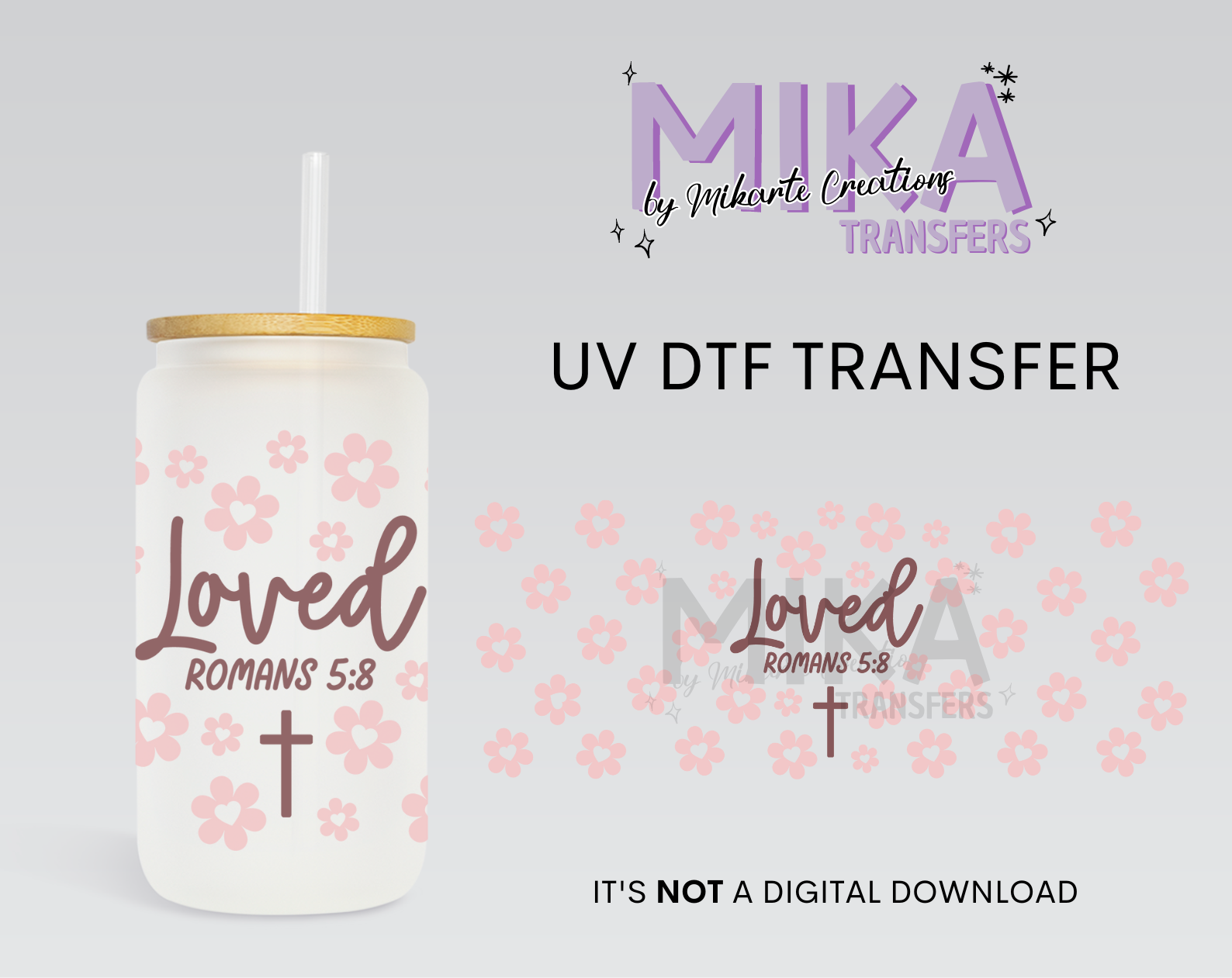 Romans 5:8 | UV DTF Wrap