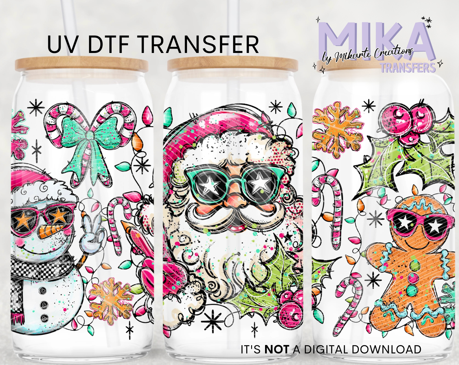 Doodle Snowman | UV DTF