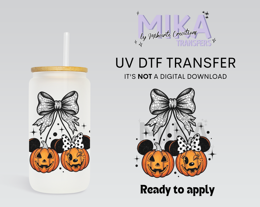 Pumpkin Cherry Mouse | UV DTF Decal