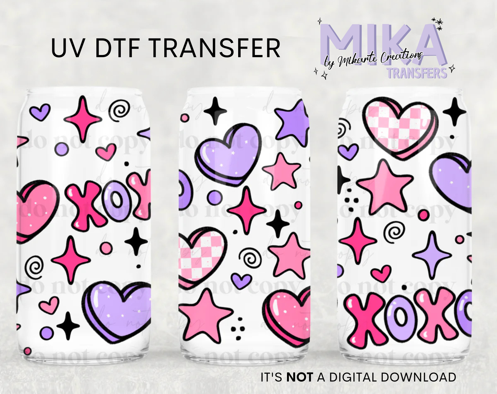 Xoxo bright | UV DTF