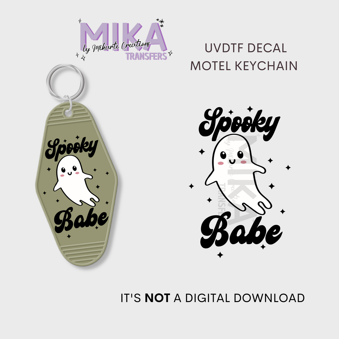 SPOOKY BABE | UV DTF Decal