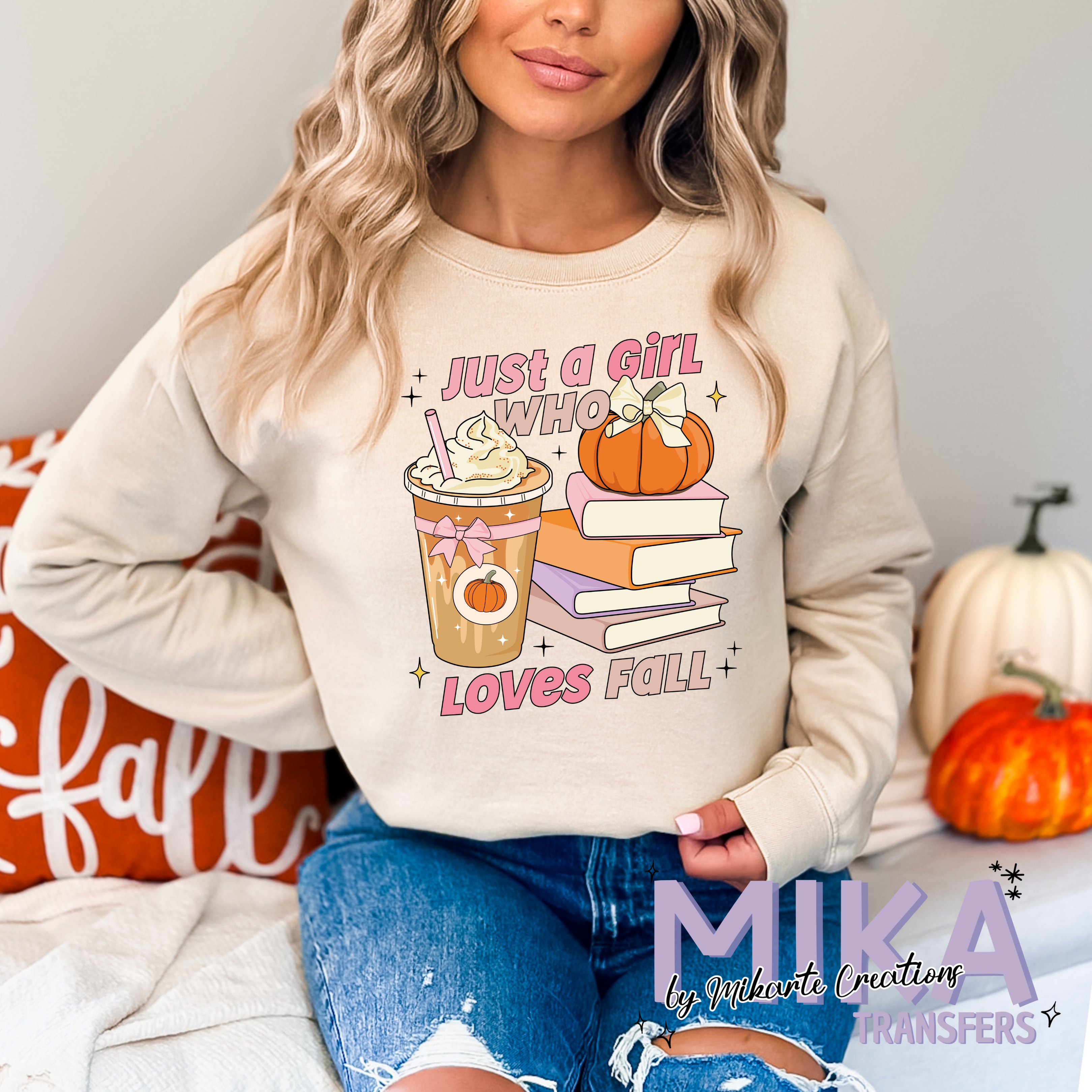 Just A Girl Who Loves Fall | DTF Transfer