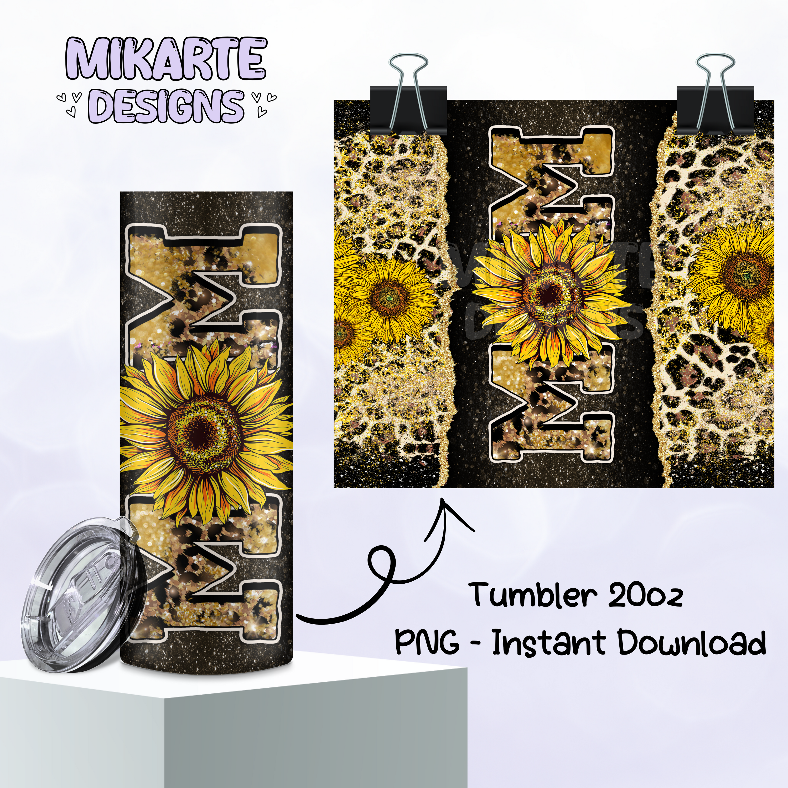 Mamá | Diseño Digital PNG para Vaso Térmico