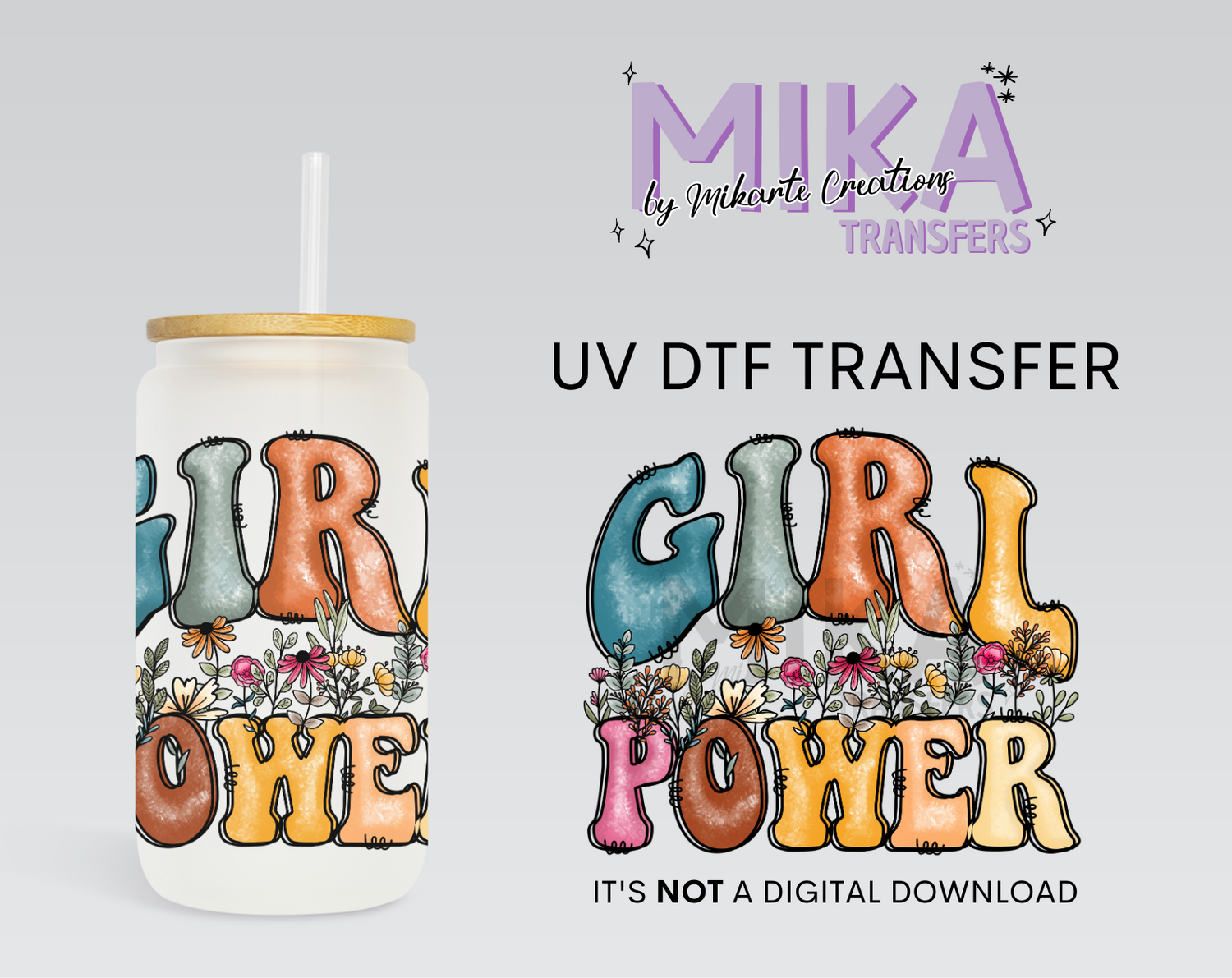 Girl Power | UV DTF Decal