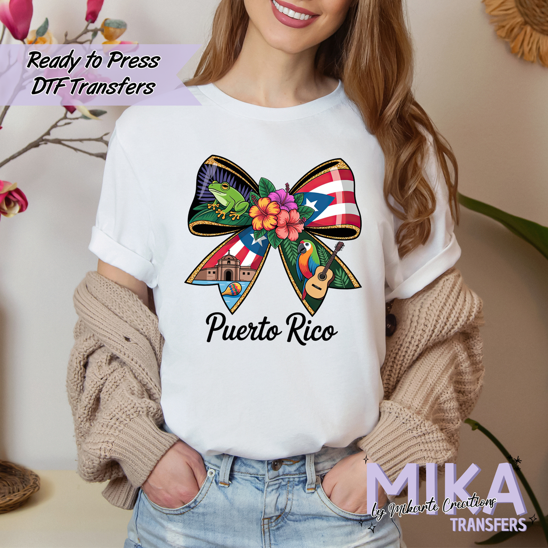 Puerto Rico Bow | DTF transfers