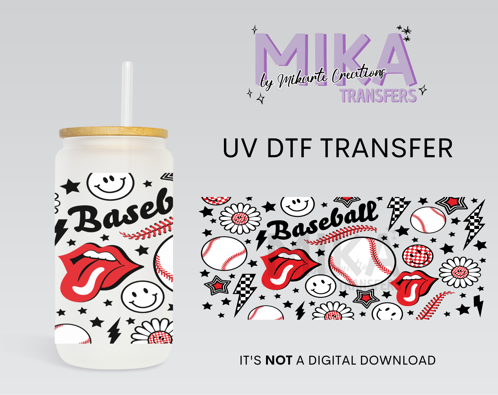 Baseball | UV DTF Wrap