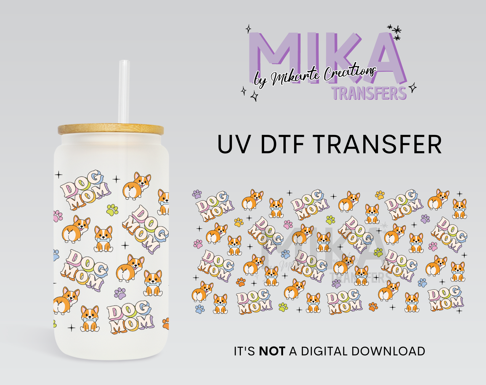 Dog Mom | UV DTF Wrap