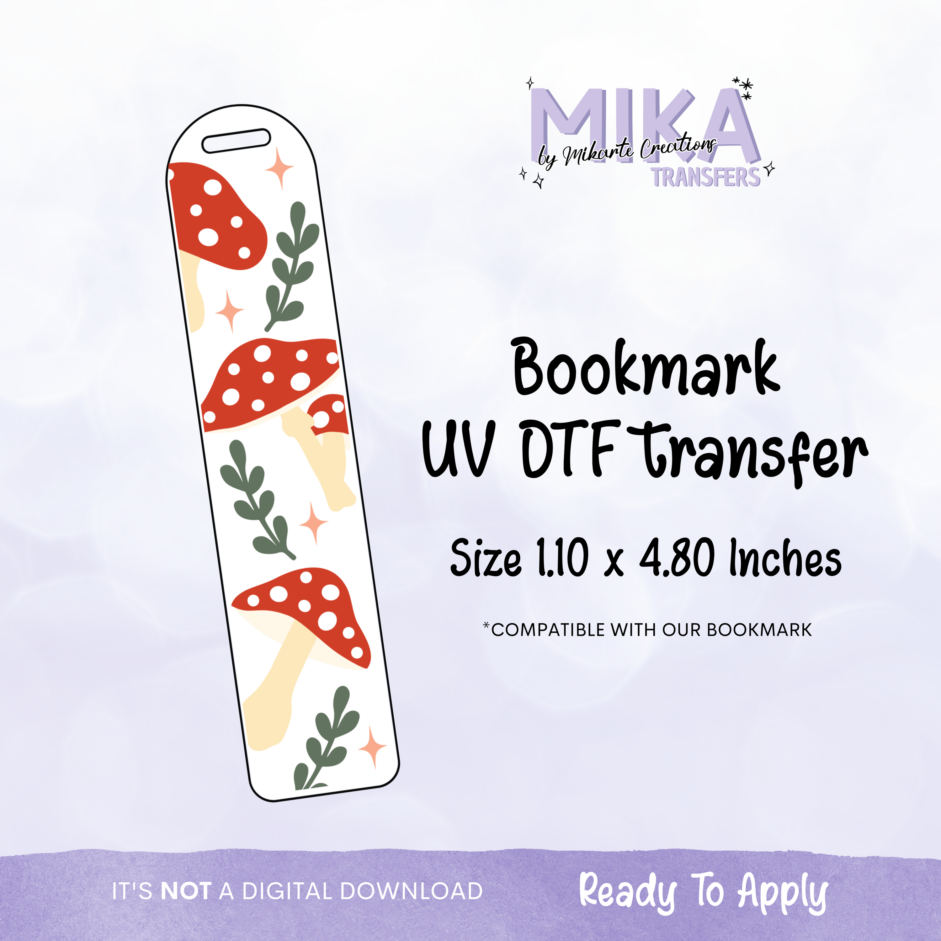 Bosque de Setas | Marcapáginas UV DTF