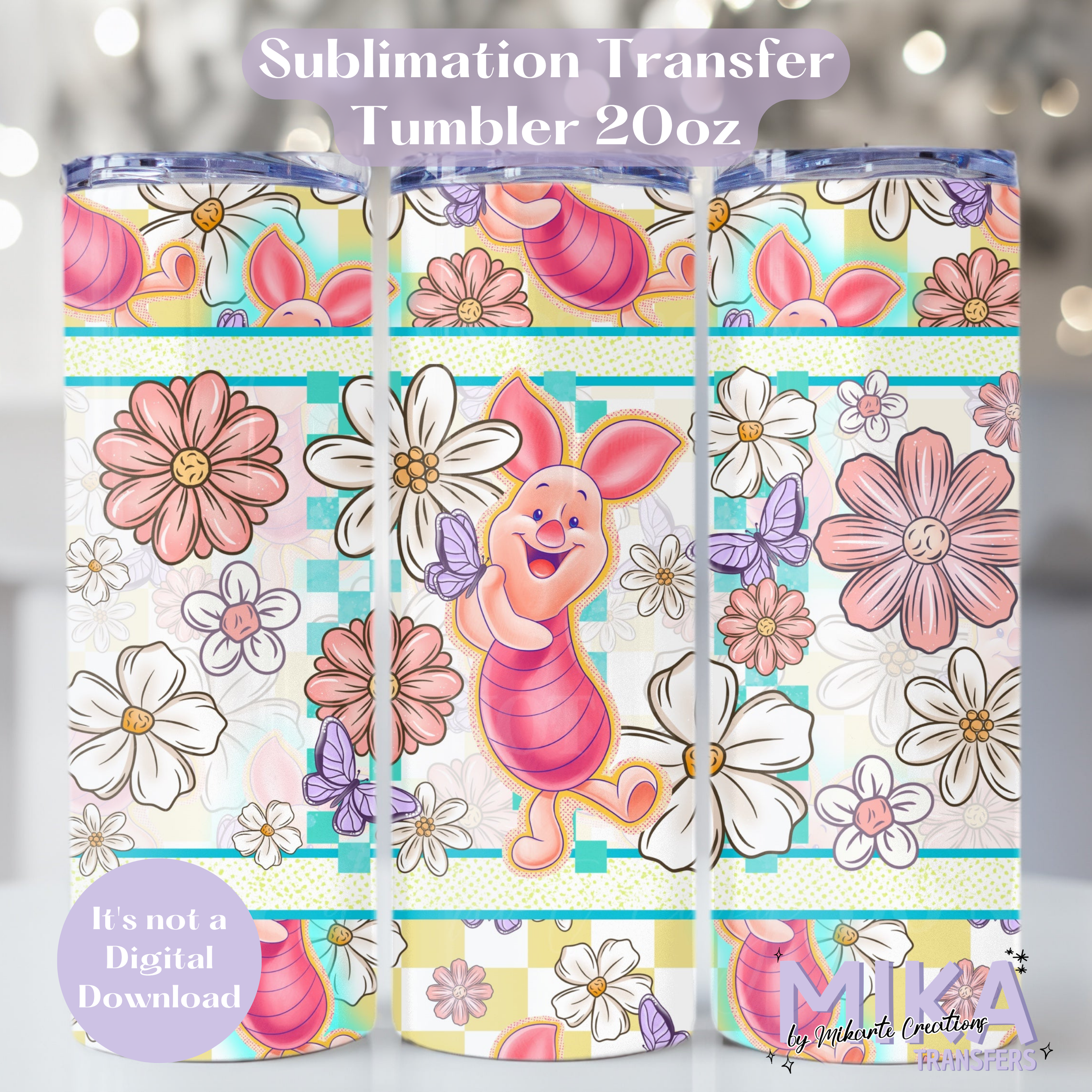 PT-florals | Tumbler Sublimation Transfer