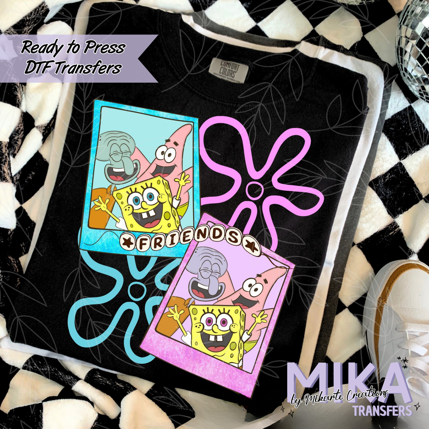 Friends Polaroid Sponge | DTF transfers