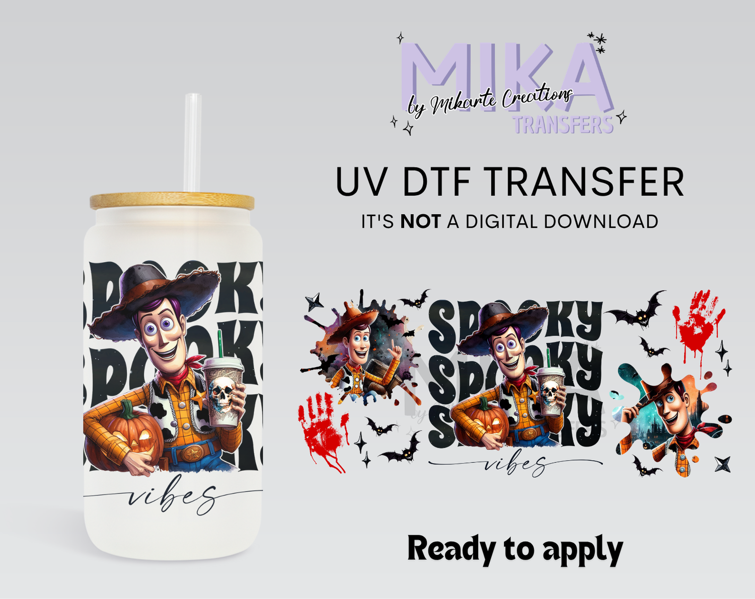 Spooky W | UV DTF