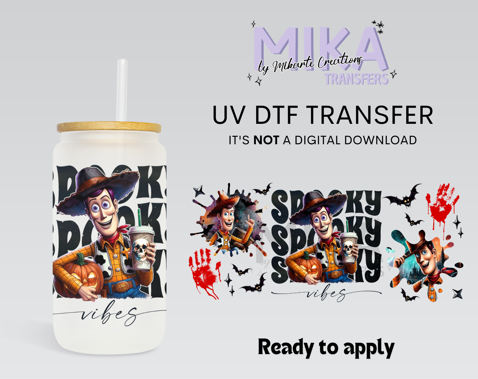 Spooky W | UV DTF