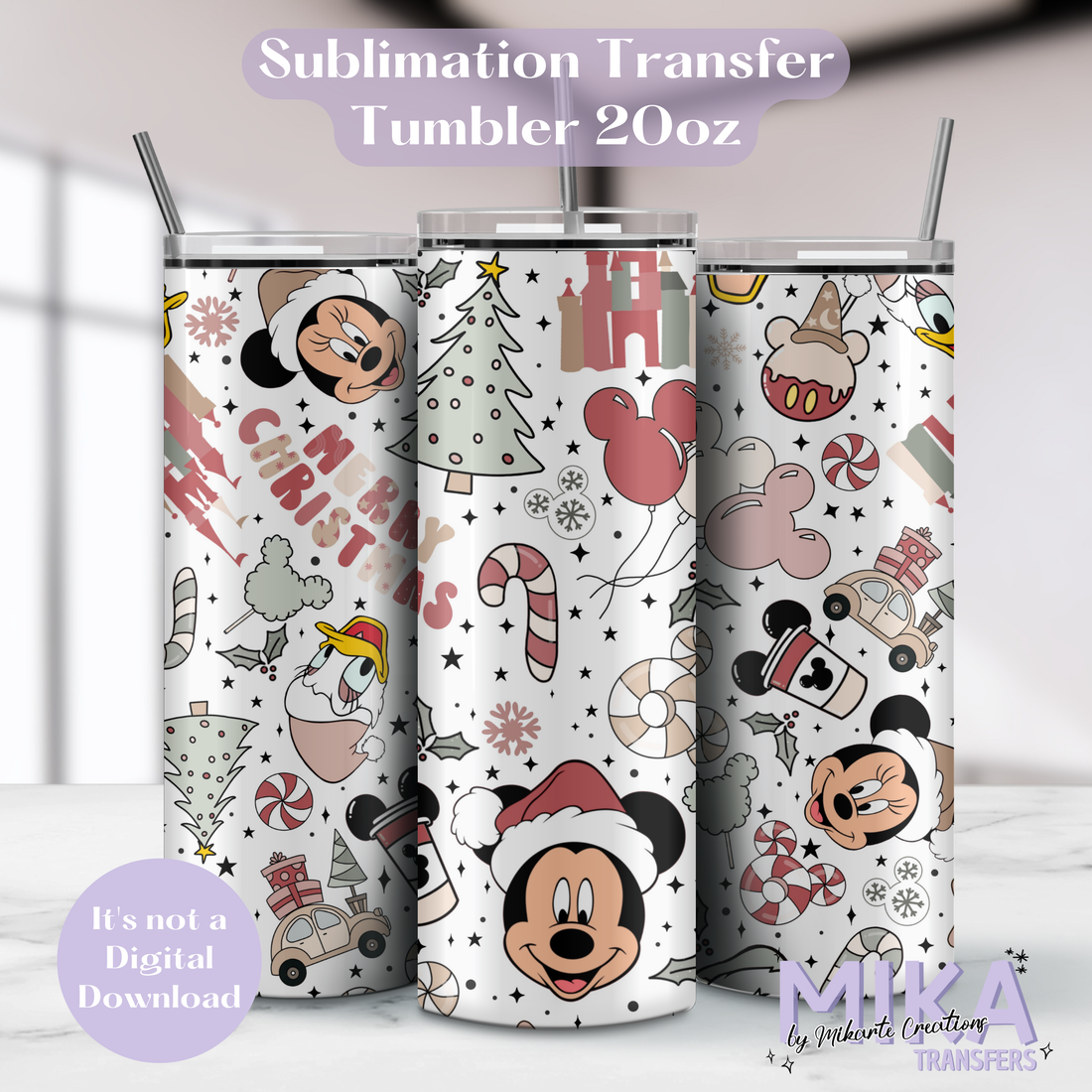 Cute Christmas | Tumbler Sublimation Transfer