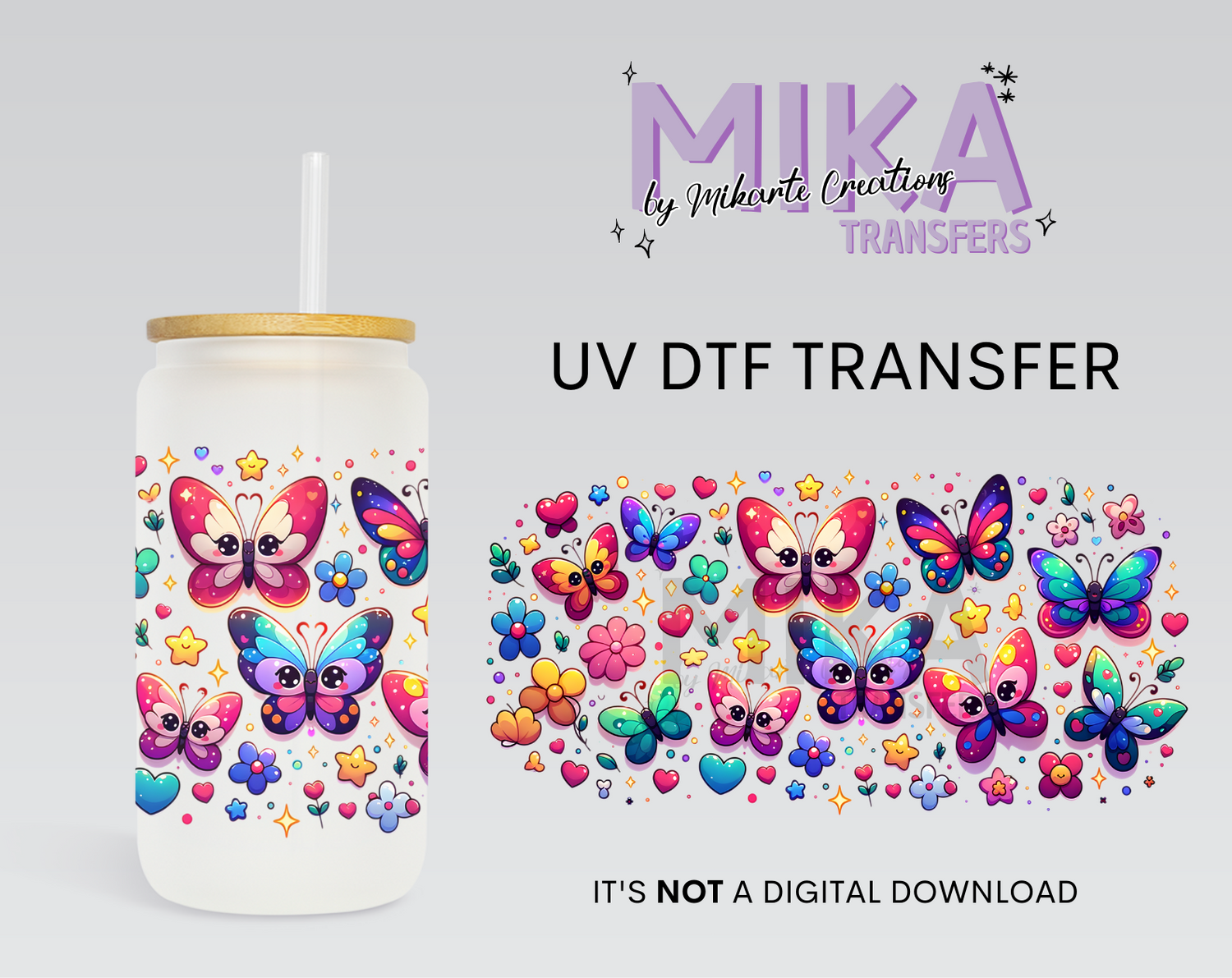 Butterflies | UV DTF Wrap