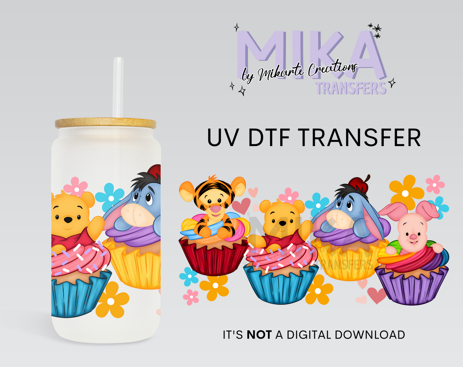 Bear Cupcakes | UV DTF Wrap