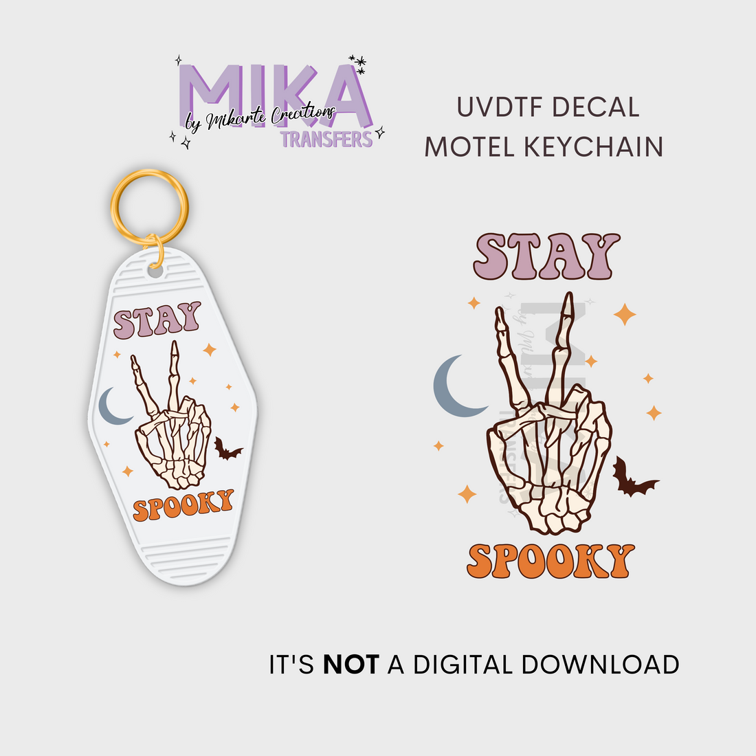 STAY SPOOK KEY | UV DTF Decal