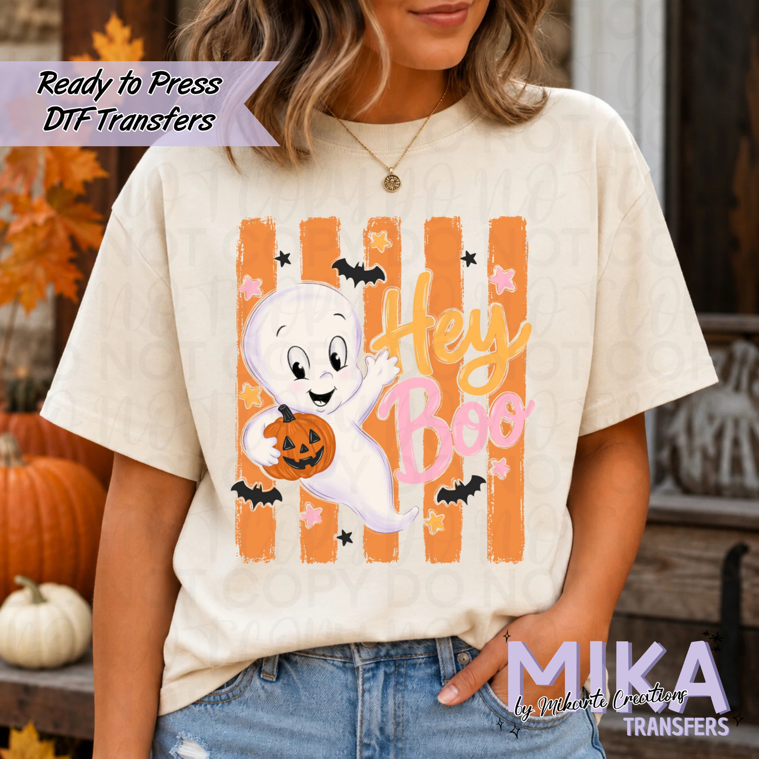 Hey Boo Ghost | DTF Transfer