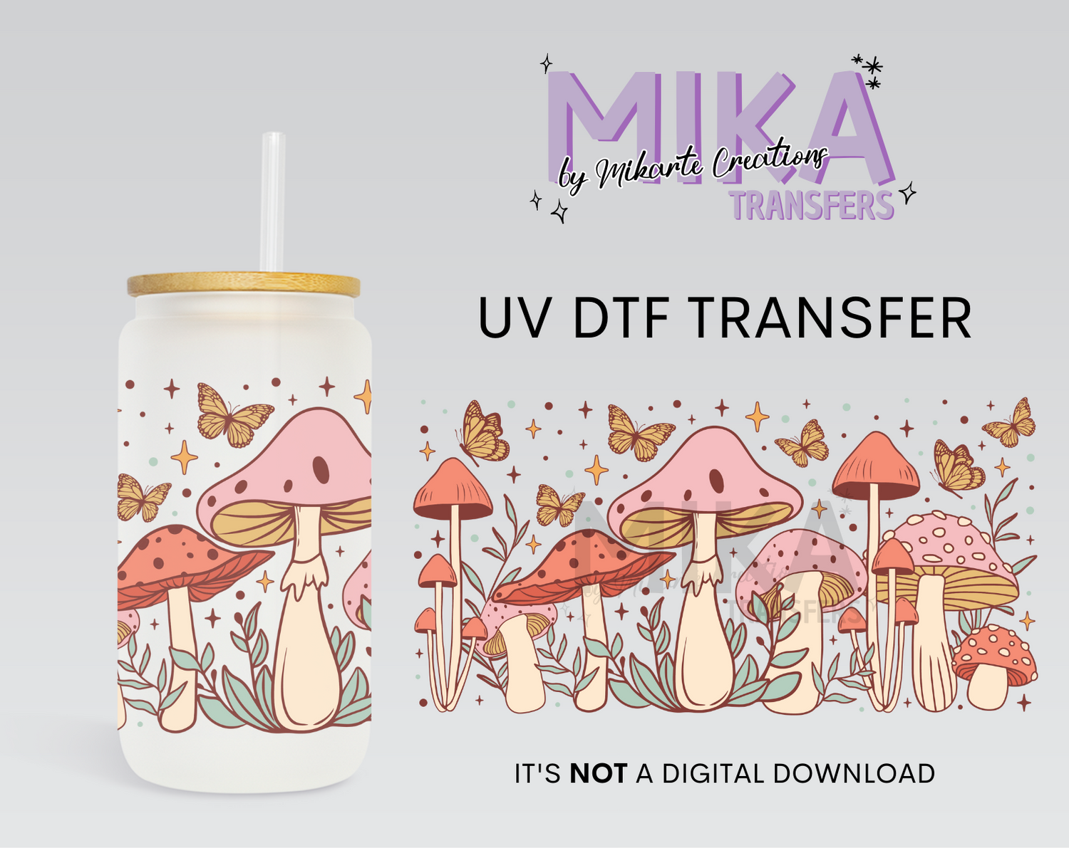 Mushrooms | UV DTF Wrap