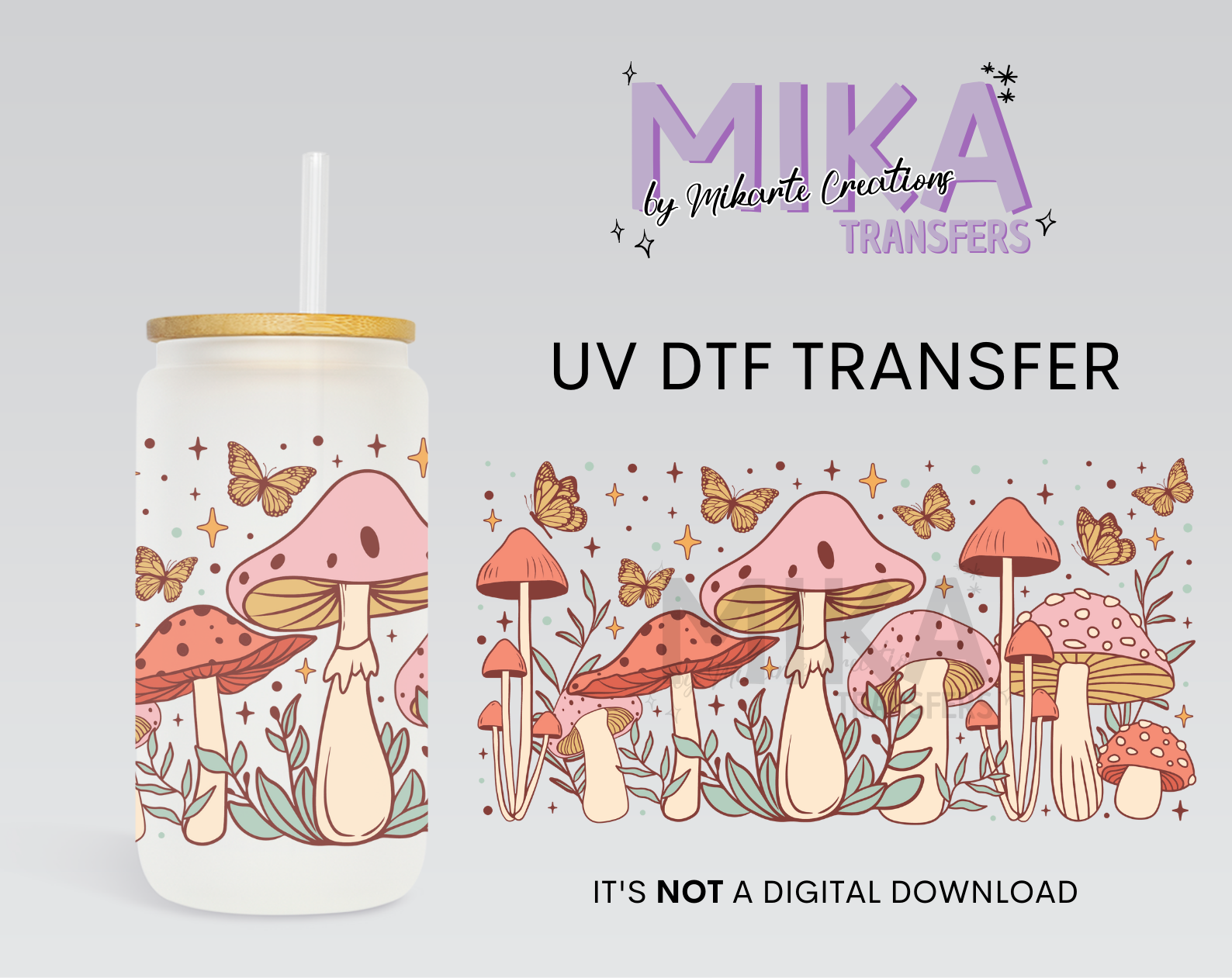 Mushrooms | UV DTF Wrap