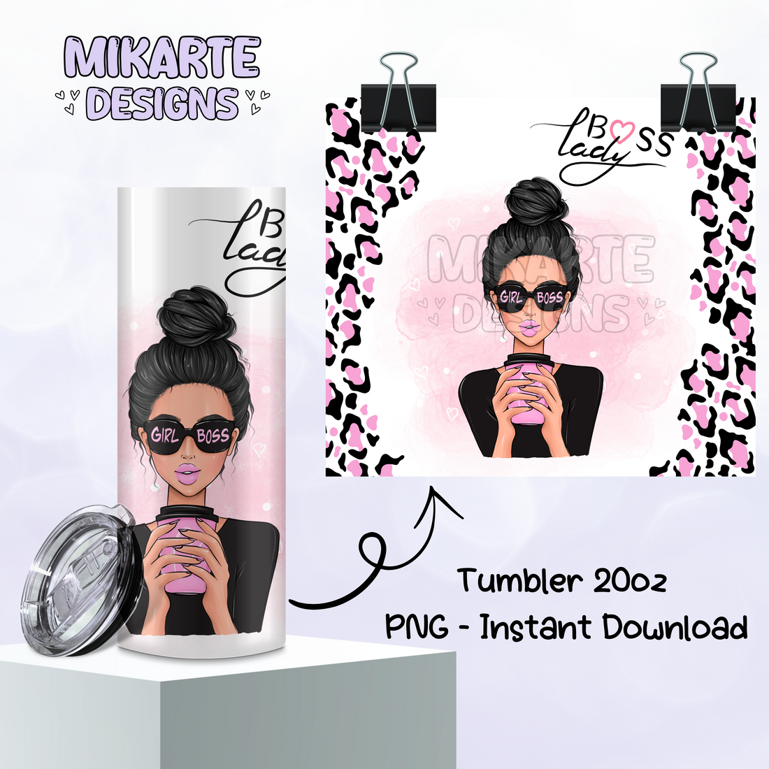 Boss Lady | Tumbler PNG Digital Design