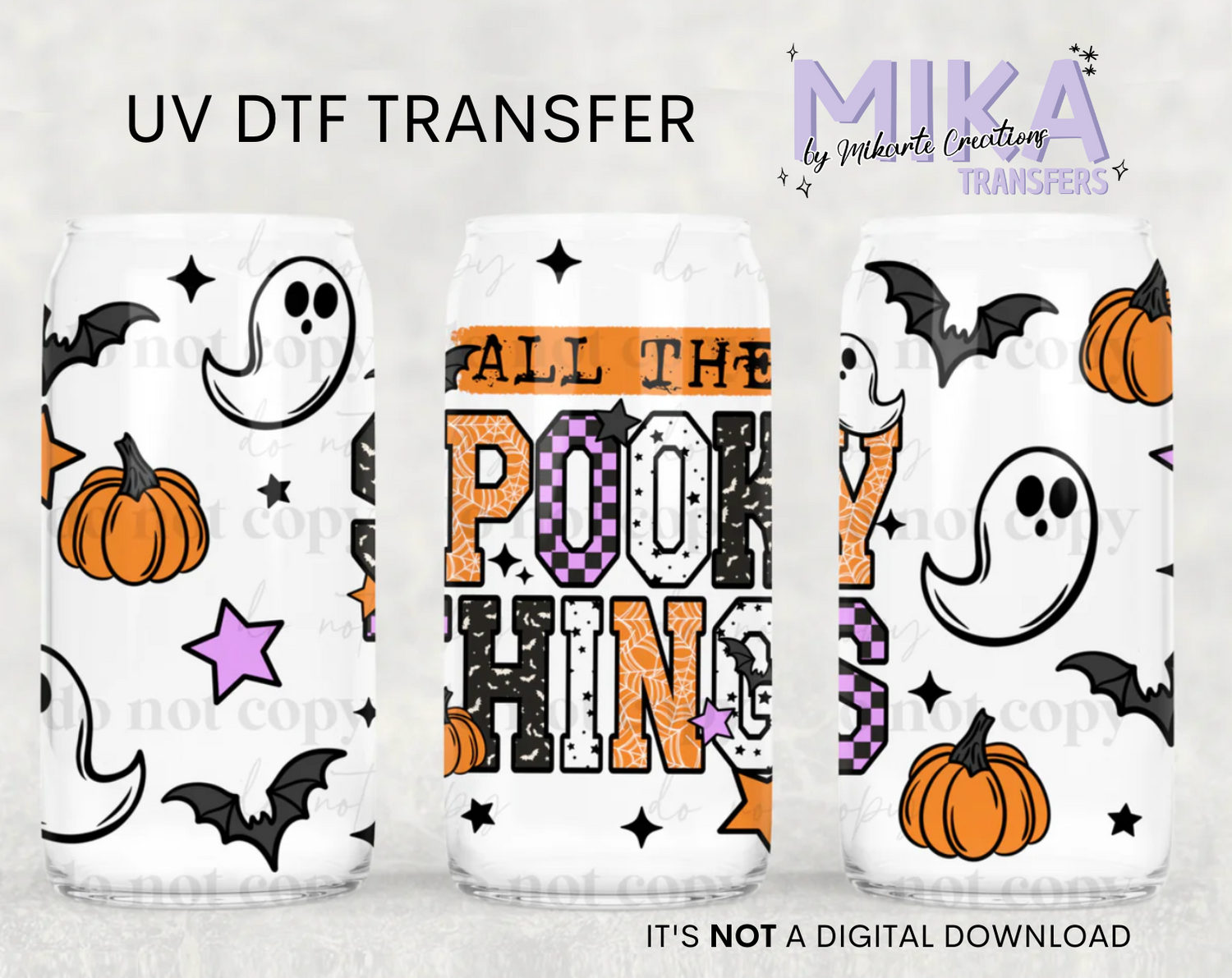 All The Spooky Things | UV DTF