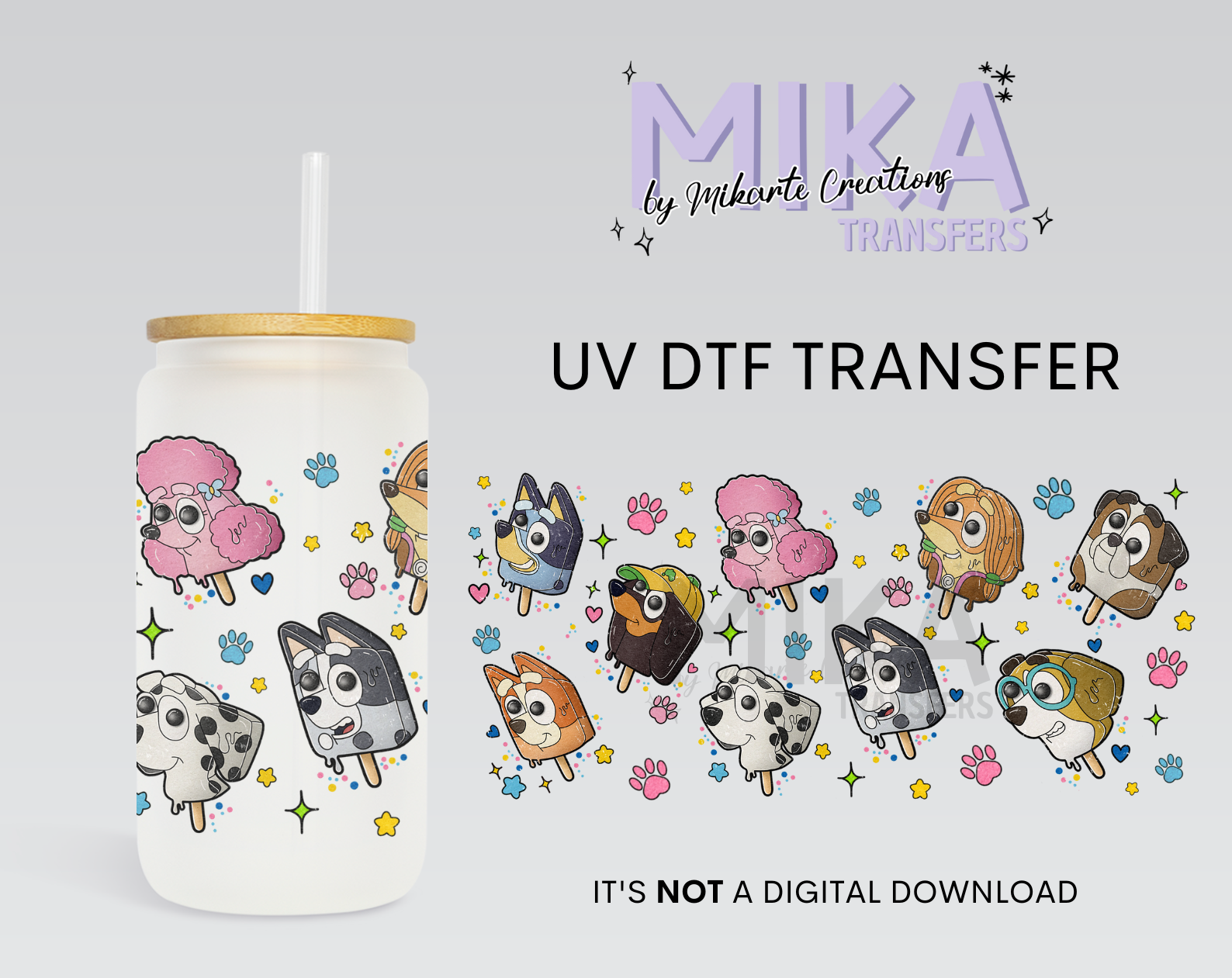 Dog Friends | UV DTF Wrap