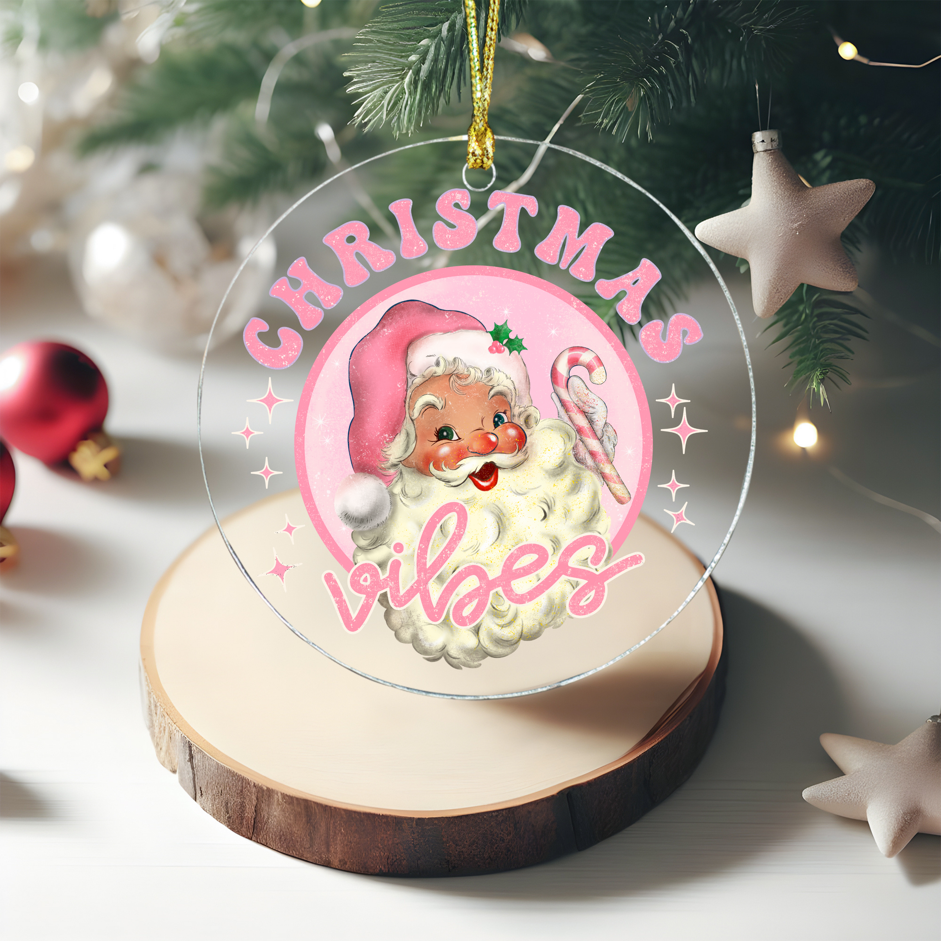 Christmas Vibes | Ornament UV DTF Sticker