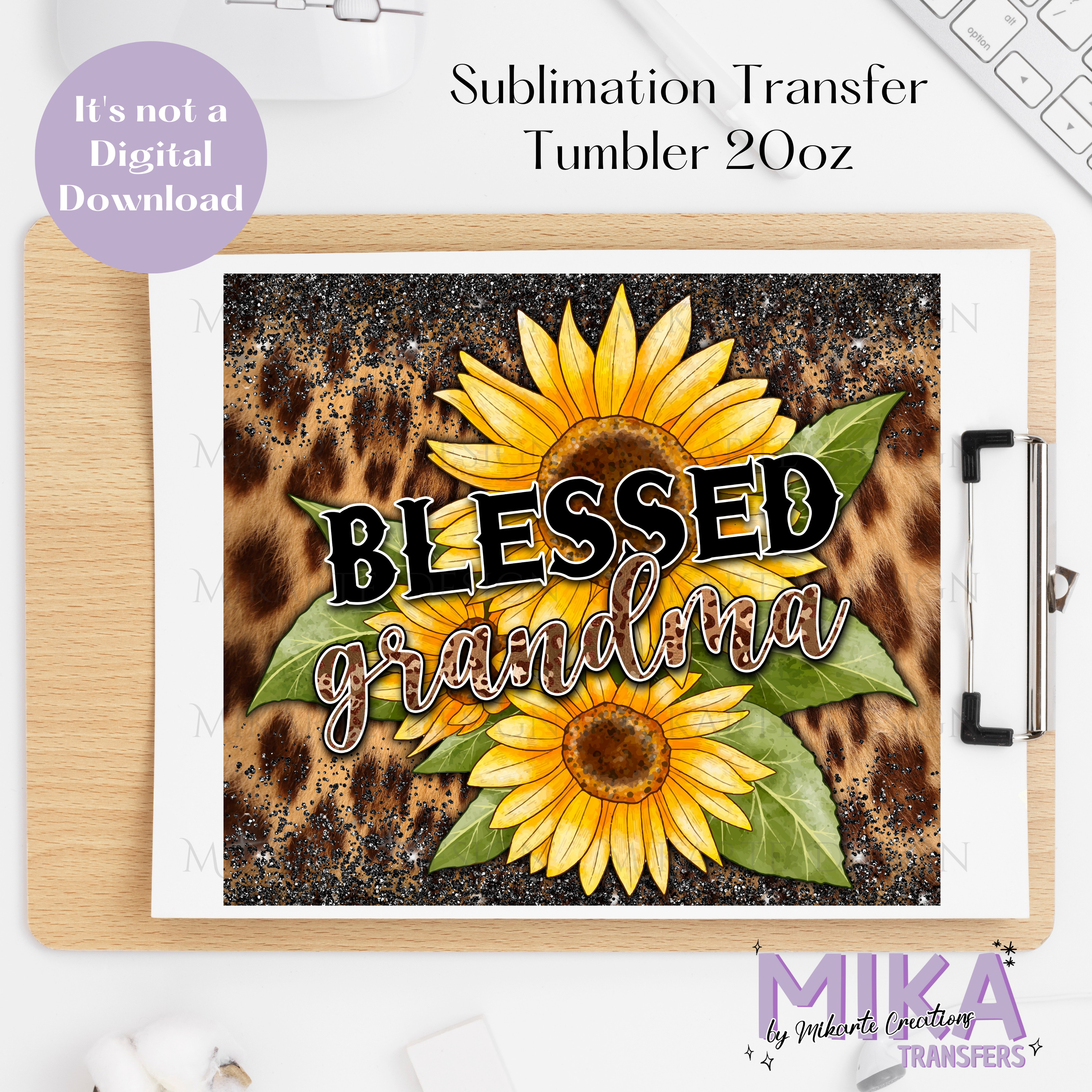 Blessed Grandma | Tumbler Sublimation Transfer