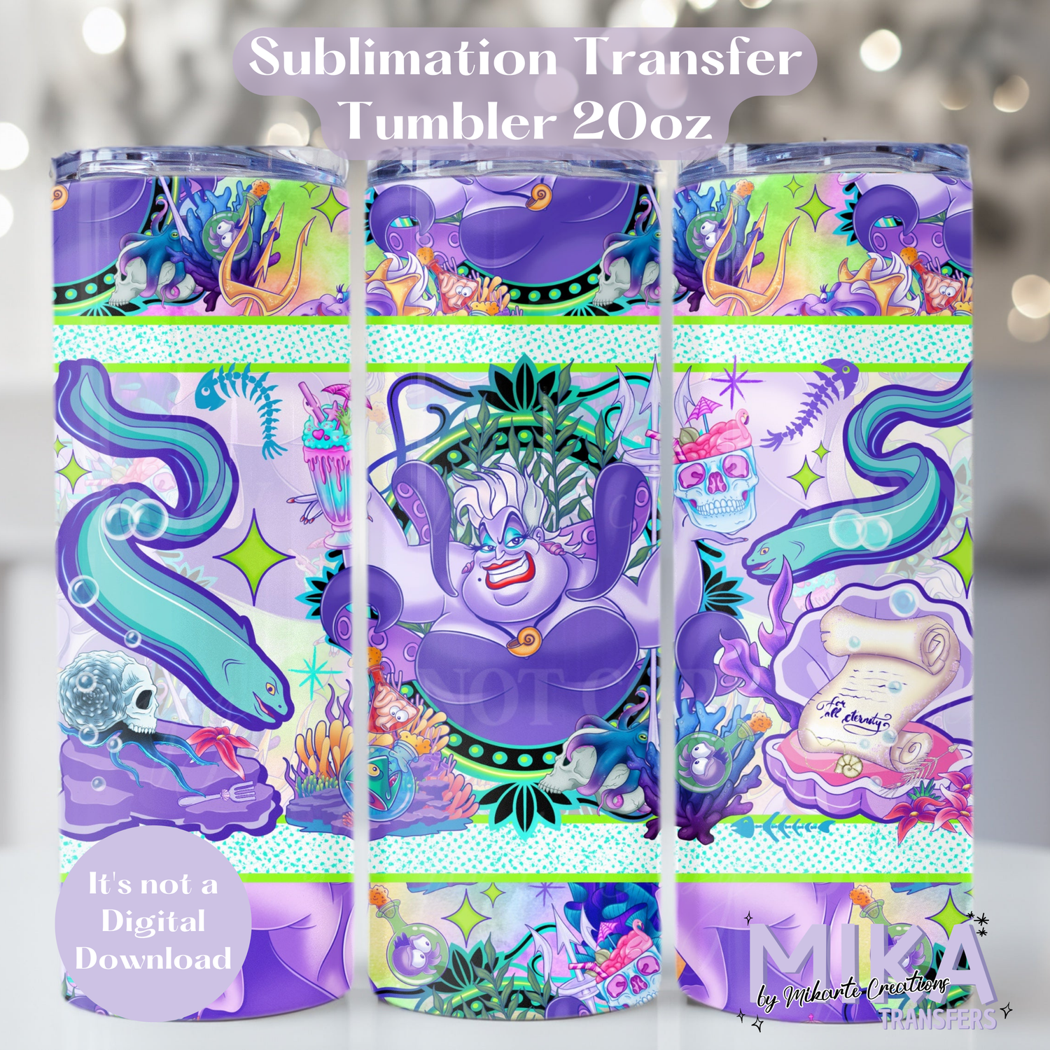 Sea Witch | Tumbler Sublimation Transfer