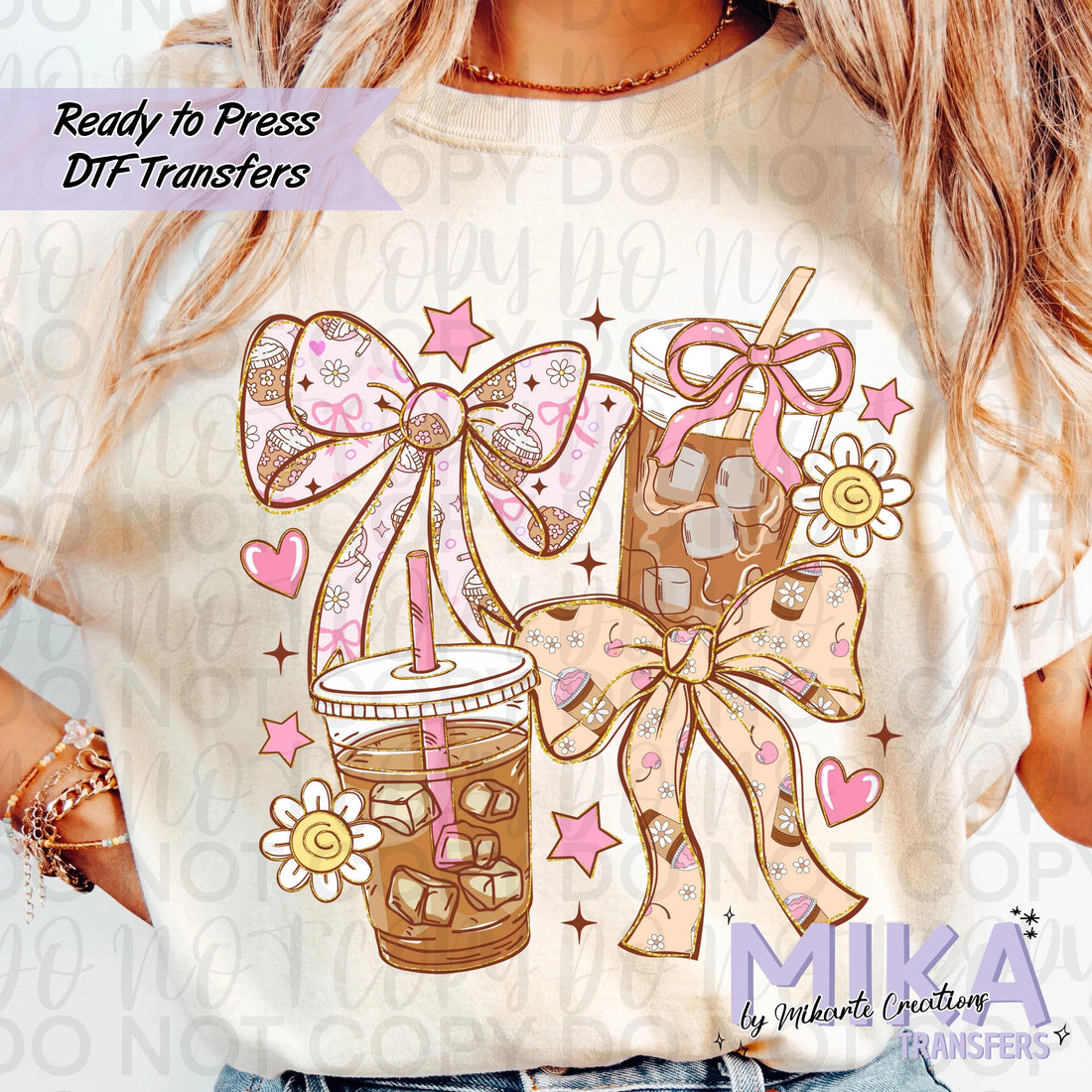 Iced Coffee Coquette | DTF transfers