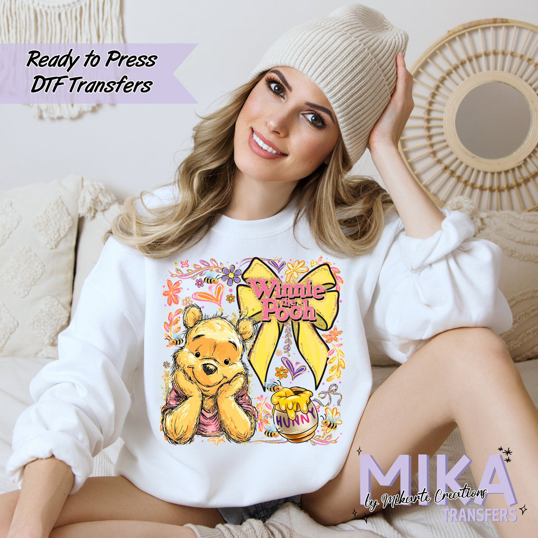Po_h + Floral bows | DTF transfers
