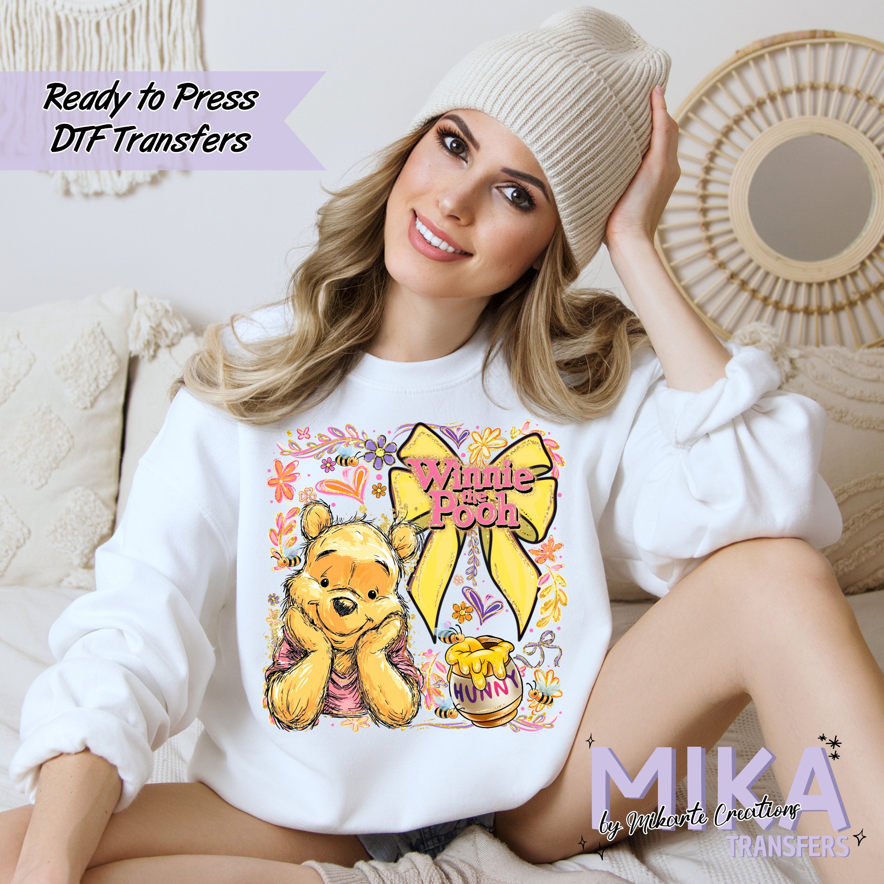 Po_h + Floral bows | DTF transfers