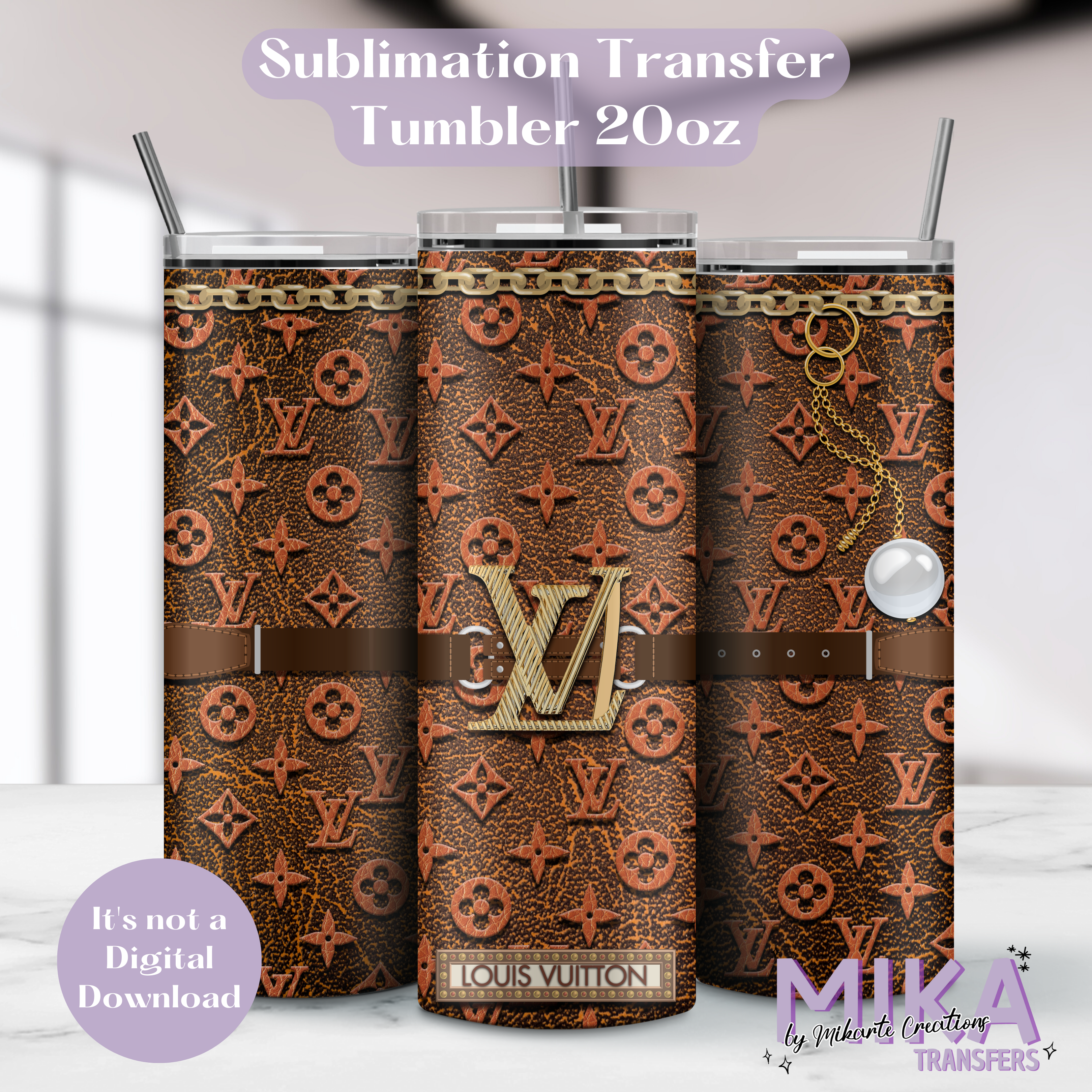 LV | Tumbler Sublimation Transfers