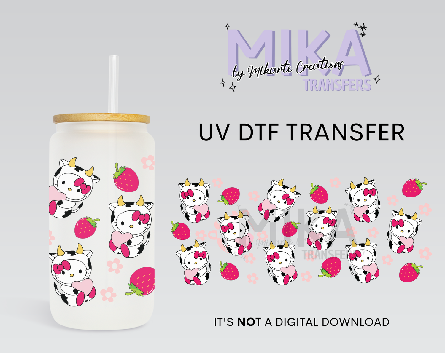 Cat &amp; Cow | UV DTF Wrap