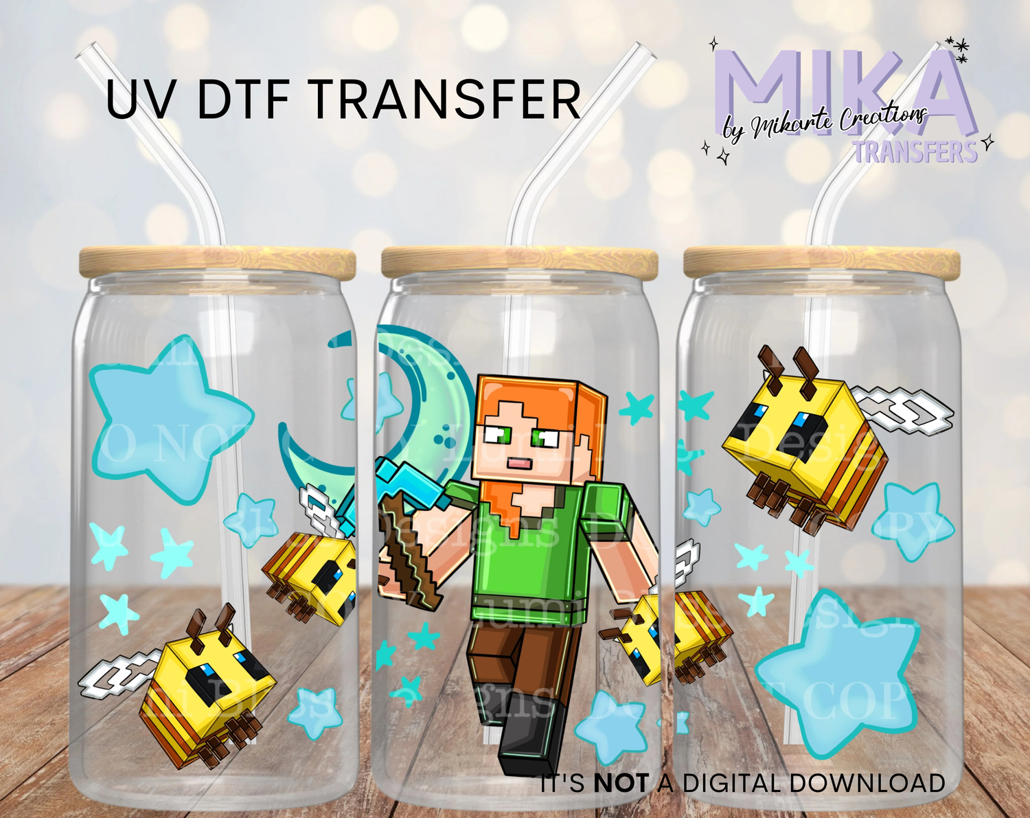 Moon &amp; stars Alex | UV DTF