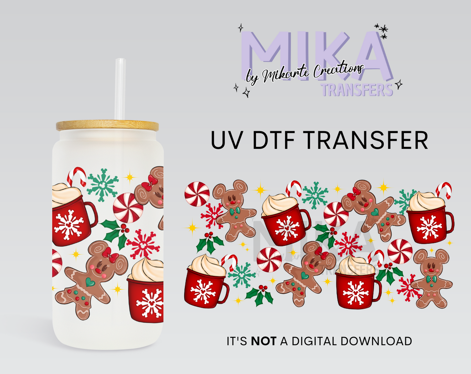 Gingerbread and Coffee | UV DTF Wrap