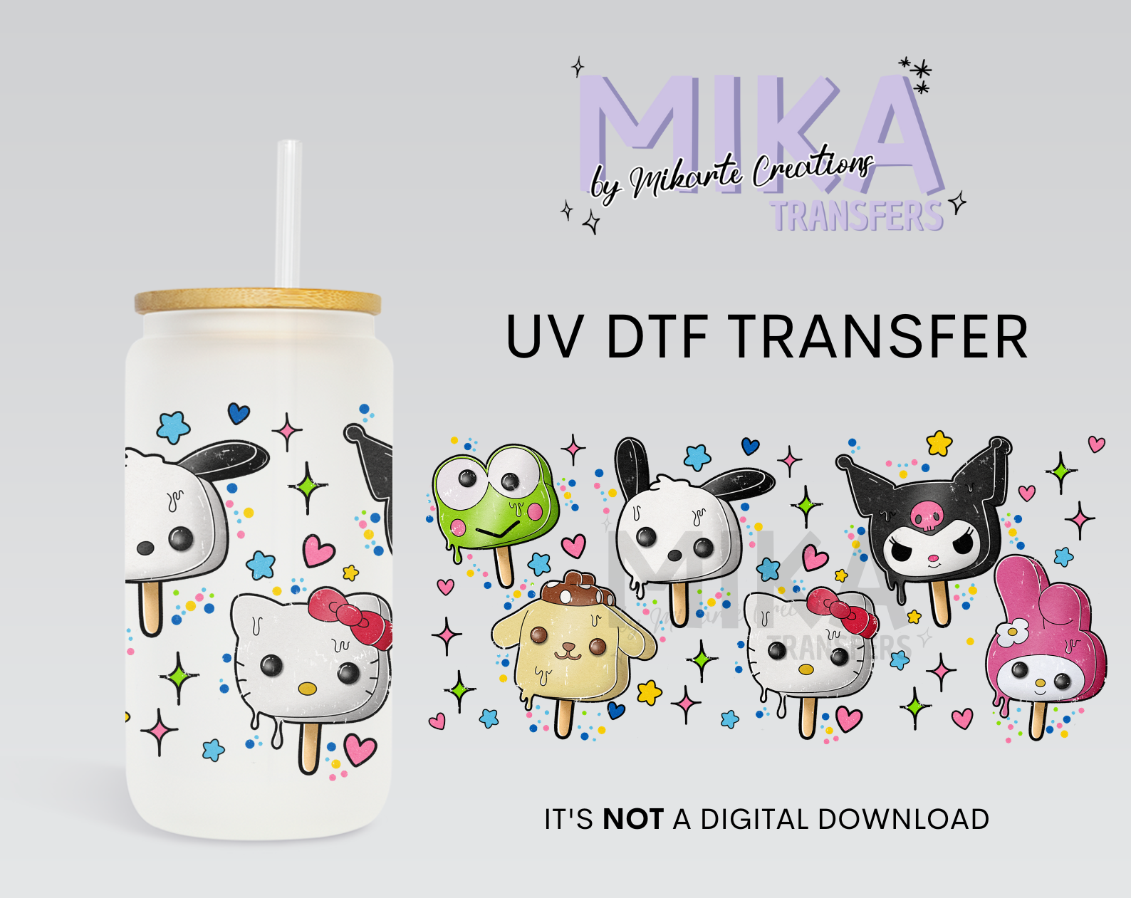 Cats popsicle | UV DTF Wrap