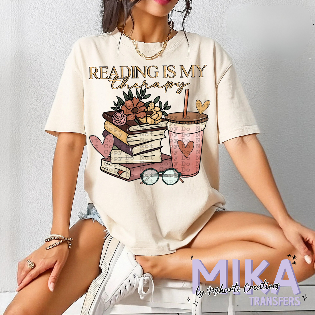 Reading is my therapy | DTF Transfer