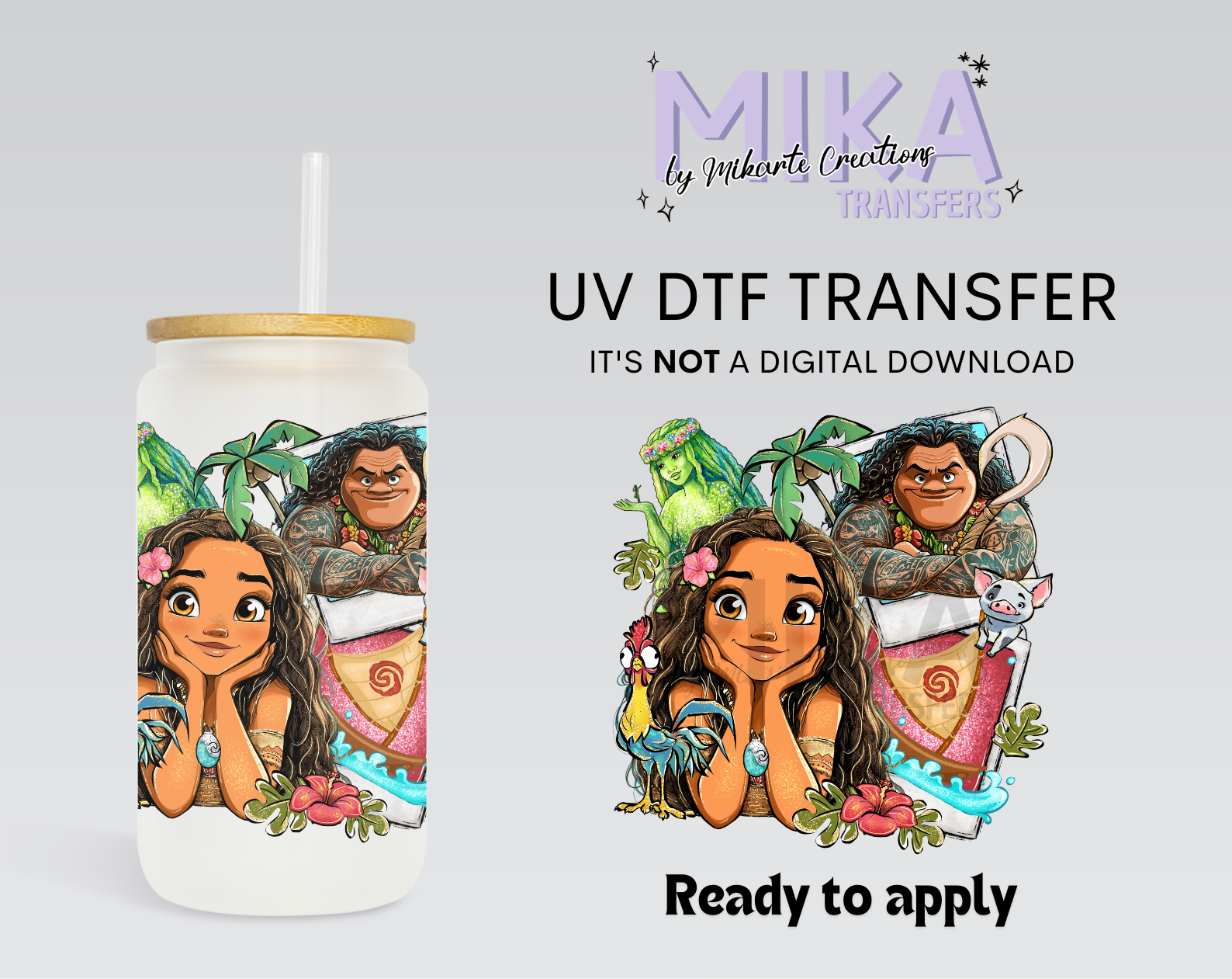 Moa-na | UV DTF Decal