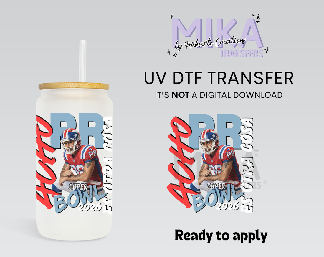 B-Bunny Football | UV DTF Decal