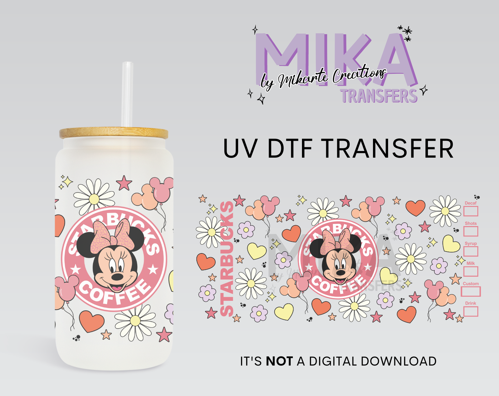 Girl Mouse | UV DTF Wrap